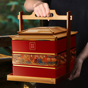 Palace phoenix <palace collection> tea gift box jin junmei, a happy move-in gift for the new home, a practical gift for the elders, red (palace collection) tea i gift box