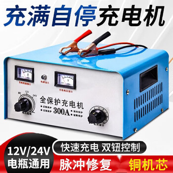 Wing ying car charger 12v24v smart full automatic power off high power multifunctional battery charger high power charger 300a