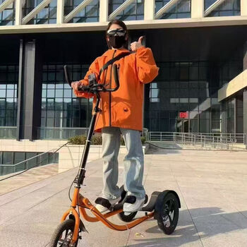 Ailago home exercise bike running bike indoor outdoor cycling sports weight loss exercise equipment bicycle vibrant orange-fitness while playing