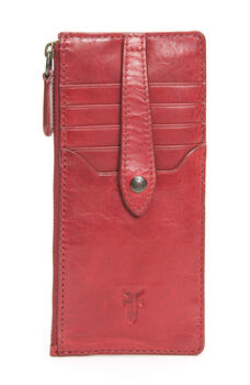 Frye women's melissa snap card wallet red one size