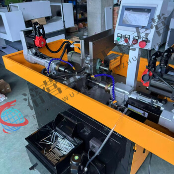 Tnbrothers round tube double-head tapping machine, fully automatic stainless steel round bar, two-head drilling and tapping all-in-one machine, hardware processing equipment, customized version