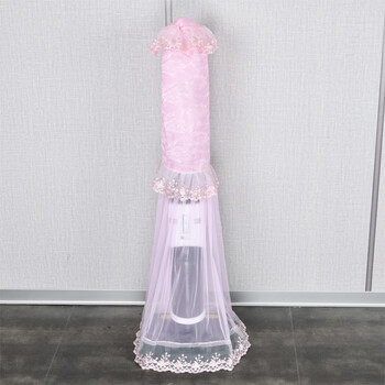Lace fabric dyson huawei vacuum cleaner storage rack bracket dust cover protective cover machine cloth cover lace pink custom size