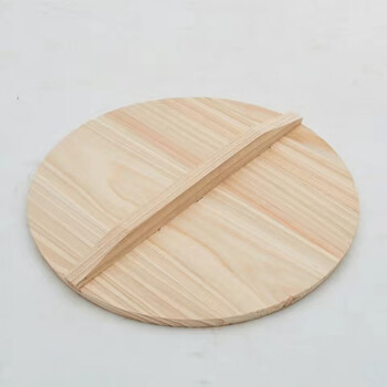 Qinkai imported fir pot lid, rural large pot lid, water tank and wine jar lid, old-fashioned solid wood pot lid, universal, 43 cm diameter, single handle