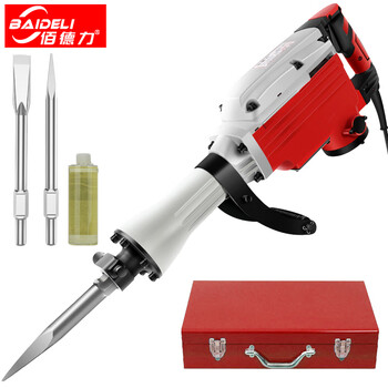 Badeli high-power single-use electric hammer electric pick 65 95 electric pick demolition concrete road project ground wall crushing and demolition 65 electric pick 3200w + sharp flat pick + engine oil