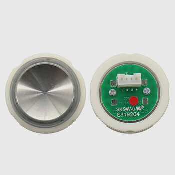 Customized elevator button cn03010009a3a4j16354faa25090a7 round button suitable for otis concave blue light