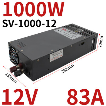 Yuechangsheng mingwei 380v to 24v switching power supply 12v36v/48v25a 1200w2000w sprinkler irrigation machine transformer sv-1000-12v