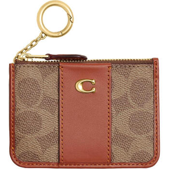 Coach women's multi-color bi-fold wallet, lightweight and practical, small-capacity commuter bag, gift for girlfriend initial