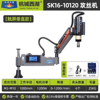 Oluoxun customized electric tapping machine fully automatic servo desktop small handheld rocker arm universal cnc tapping machine sk16-10120/1200w/m2-m101