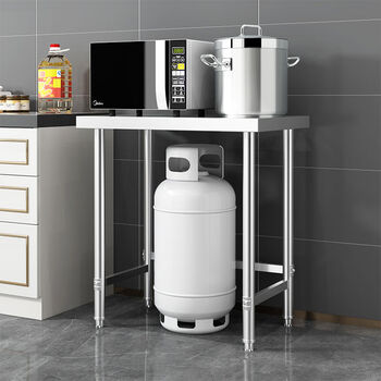 Sailotou single-layer kitchen workbench commercial stainless steel load table vegetable cutting table gas tank stove shelf workbench length 70 width 45 height 801 layer workbench