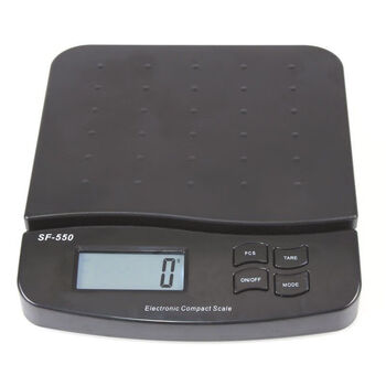 Black sf550 kitchen scale baking electronic scale household electronic scale backlight electronic scale parcel scale express scale black (with battery)