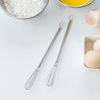 Shimomura japan imported egg beater household 304 stainless steel cream whipping stick mini manual egg beater two pack