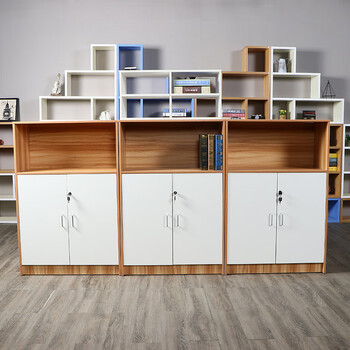 Ni zhier office low cabinet file cabinet tea cabinet printer cabinet locker floor cabinet office cabinet side cabinet office partition cabinet walnut + warm white