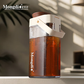Mongdio coffee cold brew pot large capacity cold brew cup cold brew pot cold brew bottle ice drop cold crisp tea pot cold water kettle coffee cold brew pot upgraded long density mesh 1000ml