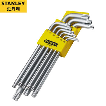 Stanley (stanley) torx allen wrench star-shaped medium hole screwdriver household mechanical repair tools 9-piece set 92-625-23
