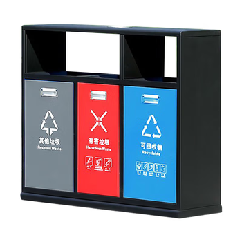 Longnengtai three-category trash can for construction site 108*36*90 1 piece