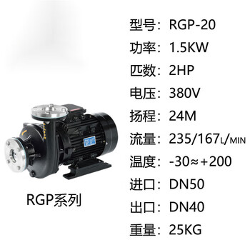 Aulank aulank pump industry cold water mold temperature machine high temperature oil and water pump rgp-rgz-10s-20s-30-40-50 rgp-20-120 degrees-cast iron material