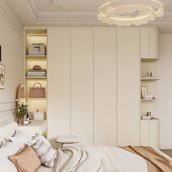 Sophia wardrobe furniture modern simple storage wardrobe primary and secondary bedroom cabinets bookcase tv cabinet entry cabinet balcony cabinet 10 package price