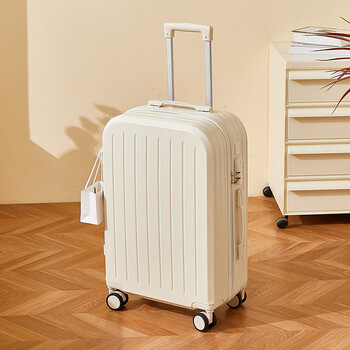 Luggage trolley case student suitcase combination lock strong and durable 20 inches 22 inches 24 inches 26 inches men's and women's boxes milk white basic model shipped from beijing warehouse 20 inches no hooks no side handles - can board the plane