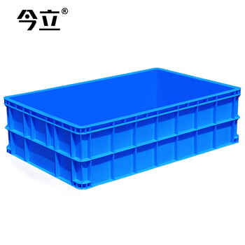 Jinli plastic turnover box thickened logistics box industrial storage and organization box plastic basket material box outer diameter 1170*750*350mm without cover blue white/green/yellow/red contact remarks