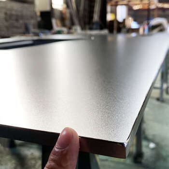 Renjuyi 304 stainless steel sandblasted solid countertop anti-scratch kitchen matte matte textured island integrated processing snow crystal steel 5mm one meter