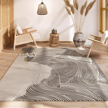 Rsrddy japanese high-end sisal carpet living room carpet 2025 log style wash-free bedroom bedside blanket japanese imitation linen jingmo 2024 encrypted flat velvet 250cm*360cm