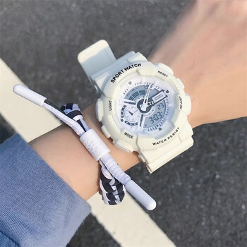Xiaomi buyi watch men's smog blue unicorn boys and girls middle school simple waterproof sports simple luminous alarm clock multi-function mechanical watch white