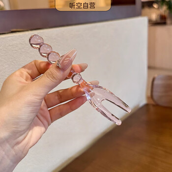 Very small amount of beautiful glass beads mixing spoon dessert spoon fork decorative spoon pink glass beads fork