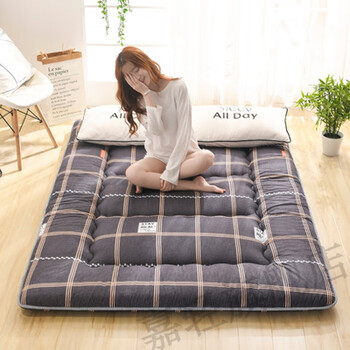 Jiaqing folding mattress floor japanese style thickened tatami mattress foldable soft cushion home bedroom sleeping mat lazy floor mat urban mood-thick 10cm 1.5x2.0 meters