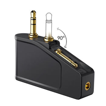 Dual 3.5mm plug aviation aircraft bluetooth 5.3 audio conversion transmitter adapter two-in-one bluetooth transceiver ba01 standard