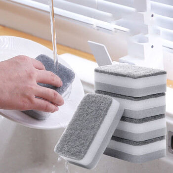 Daily use sponges for scrubbing dishes, 3 pieces