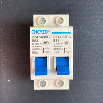 Electric vehicle air switch dc circuit breaker dual battery conversion 72v60v air switch 63a dual power switching interlock 100a transfer switch 63a