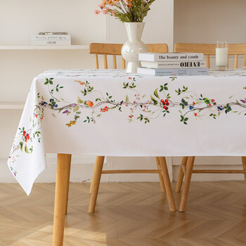 Shiganu american pastoral style waterproof tablecloth no-wash oil-proof nordic ins printed coffee table table cloth pastoral fruit 140*220cm