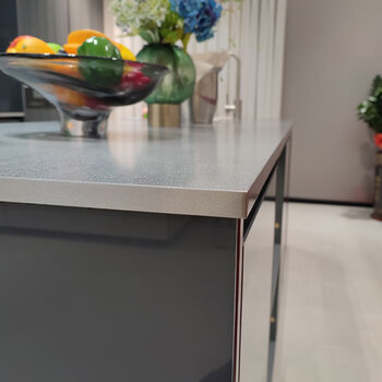 Ling yuxun 304/316 stainless steel countertop solid 6mm thickened anti-scratch one-piece stainless steel kitchen kitchen countertop countertop - snow crystal steel stainless steel - 1.0mm thick (plastic