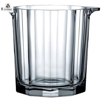 Auchilang european original imported pasha paqi crystal glass ice bucket red wine champagne ice bucket ice cube bar ice bucket imported ice bucket (ice clip included)
