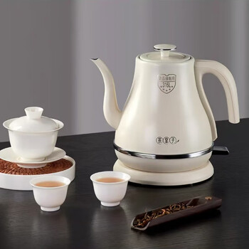 Ckzsu imported quality 316 thermal insulation electric kettle from japan, long spout, household kettle, dedicated for making tea, fully automatic, white (classic versatile pear kettle-) 1.2l