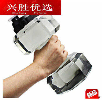 Shantou lincun xingsheng's preferred mppmck water-filled dumbbell dumbbell kettle fitness water-filled dumbbell portable men's and women's water-filled dumbbell 0kg2200ml blue