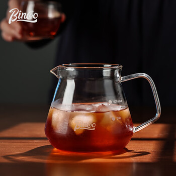 Bincoo glass coffee sharing pot tasting cup hand-brewed coffee set japanese filter brewing pot