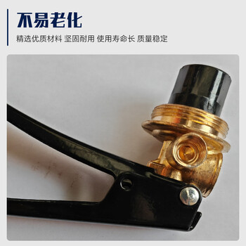 Dry powder fire extinguisher head national standard fire equipment accessories valve copper head 0.5-1kg 2-8kg handpiece pressure valve pressure handle bottle head valve push valve black 2-8kg handpiece * 1