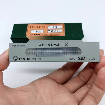 Japanese fuji spirit level bubble level mini s0.02-100-80mm0.050.1fsk s0.02-100 order number 6061911