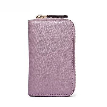 Jingtao key bag women's cowhide multifunctional large capacity key bag coin storage bag car purchasing agency pink