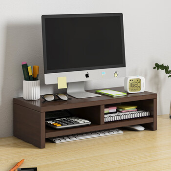 Shanshan wood art monitor elevated computer stand desktop storage rack desktop laptop elevated rack storage rack