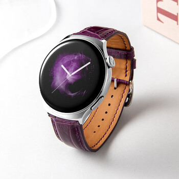 Huawei (huawei) goddess customized huawei original watch women's sports smart watch wechat phone blood oxygen monitoring girl chinese valentine's day birthday gift for girlfriend or wife watch4 saturn brown - crocodile skin high-end model dark purple strap