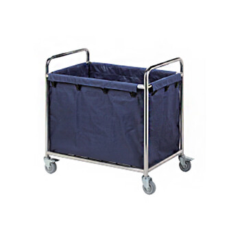 Ni zhier work hotel cleaning truck long linen cart multi-functional room service cart hotel room trolley navy blue