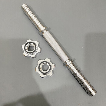 Kerilai men's fitness equipment home electroplated mercerized rod dumbbell rod universal rubberized rod colored rod solid carbon steel rod accessories 2.5cm mercerized rod one (with 2 nuts) 1.5kg one length 34cm