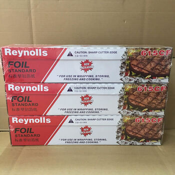 Sailotou 615cf tin foil kiln chicken thickened flower nail powder aluminum foil barbecue insulation 45300 large rolls of food 6 rolls in a box