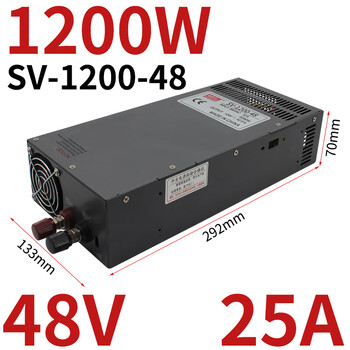 Yuechangsheng mingwei 380v to 24v switching power supply 12v36v/48v25a 1200w2000w sprinkler irrigation machine transformer sv-1200-48v