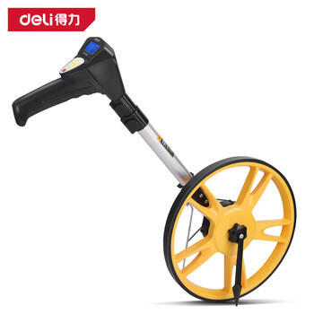 Deli roller distance meter electronic digital display high-precision engineering distance measuring wheel wheel roller ruler hand push measurement digital display electronic wheel digital display wheel distance meter 300mm split type dl330312s