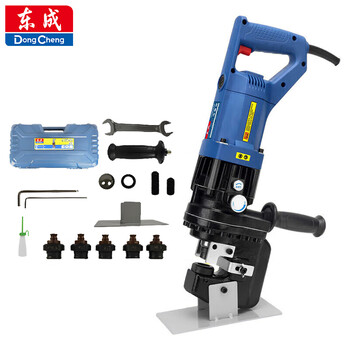Dongcheng electric hydraulic punching machine j1y-ff04-20 small angle iron channel steel hole opening machine iron plate punch