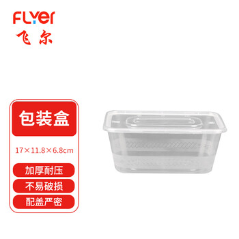 Flyer disposable packaging box plastic box transparent 1000 models with lid 600 sets