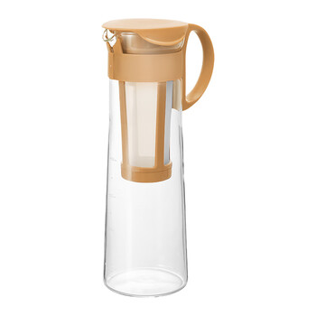 Hario cold brew coffee pot cold brew coffee pot with filter glass ice coffee pot khaki_new color 1000ml